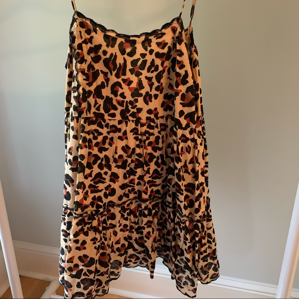 Urban Outfitters Hanna Scallop Babydoll Mini Dress